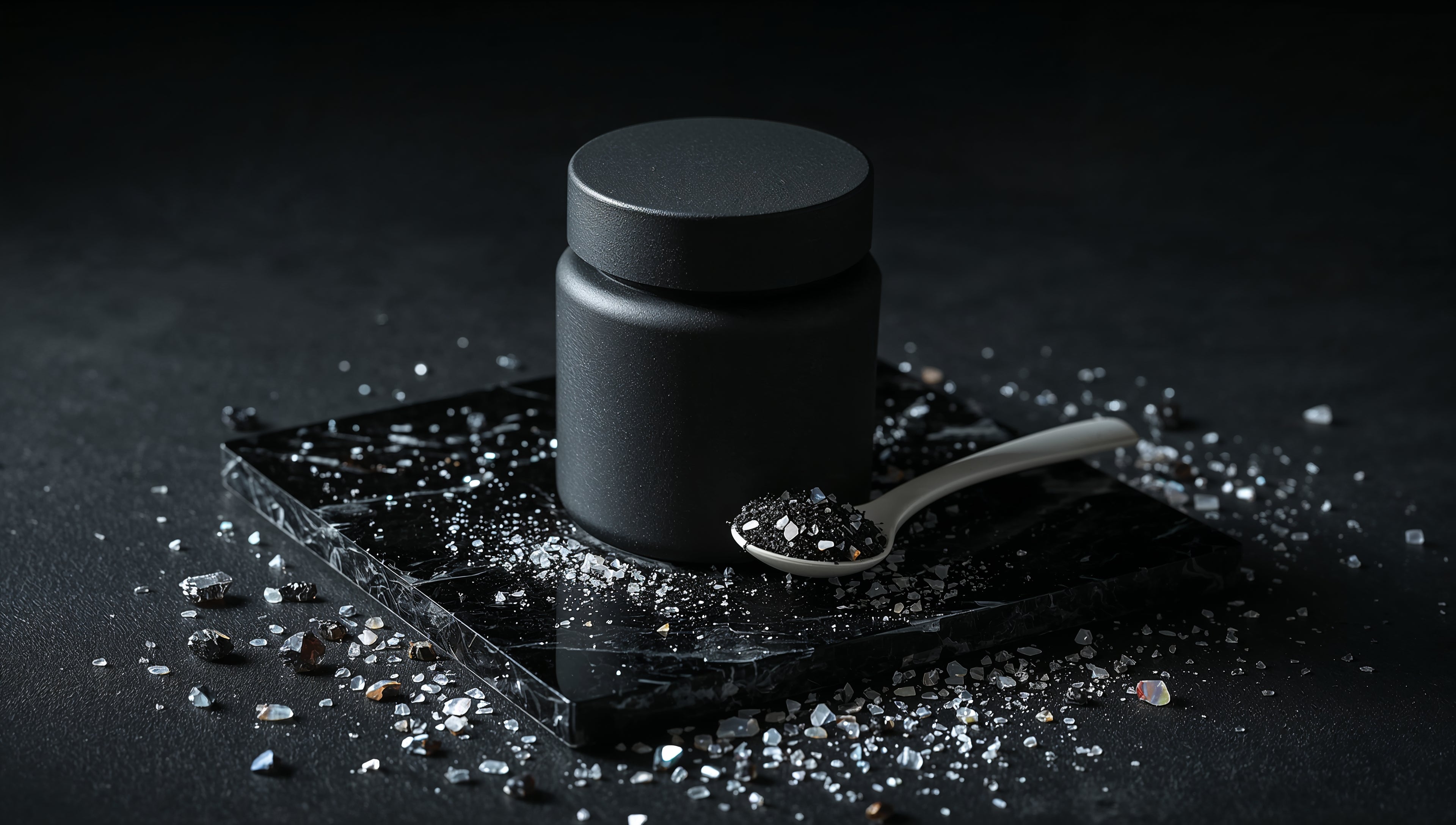 Hawaiian Black Lava Salt & Pearl Powder