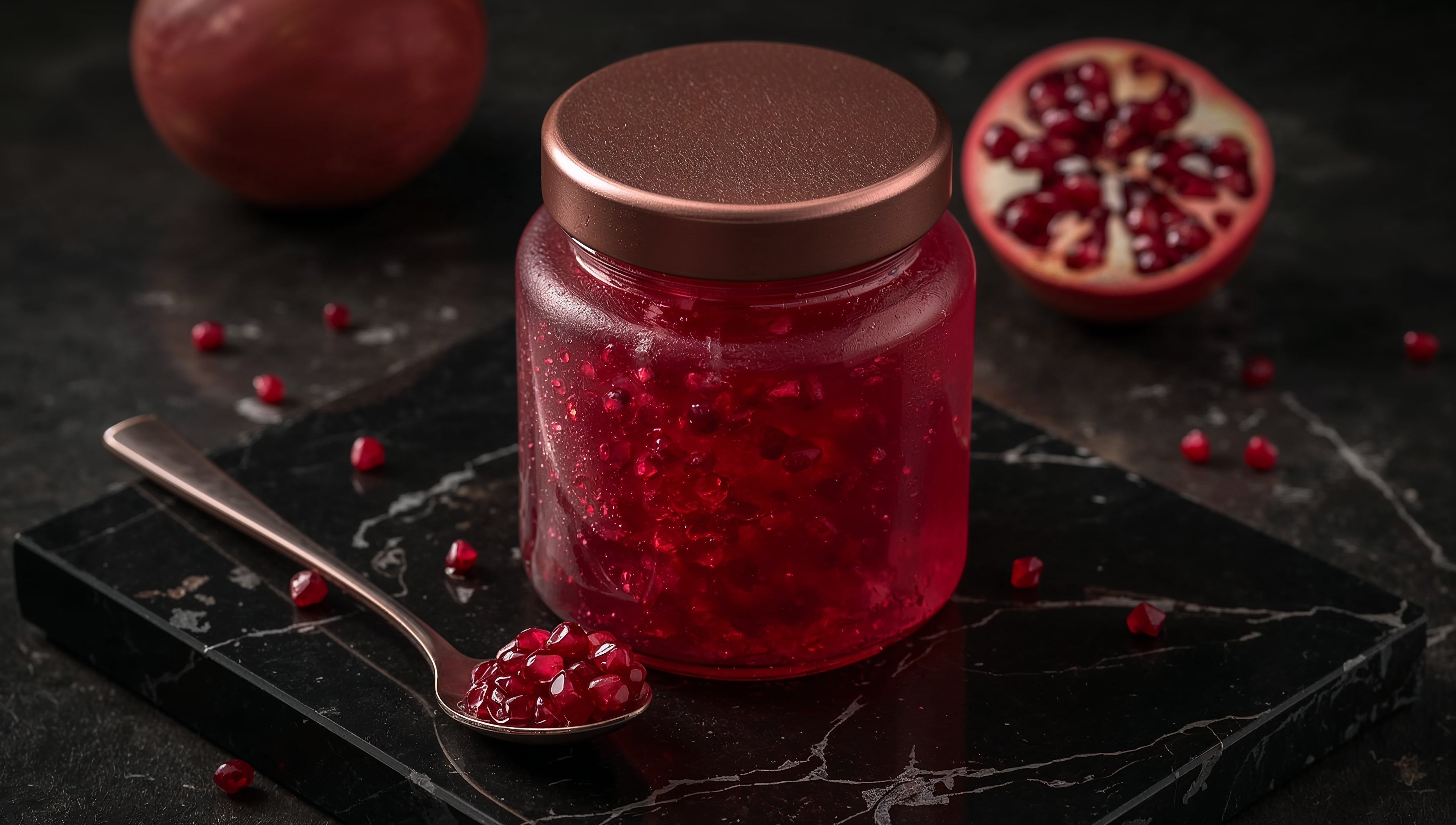 Pomegranate Jam with Pink Peppercorns
