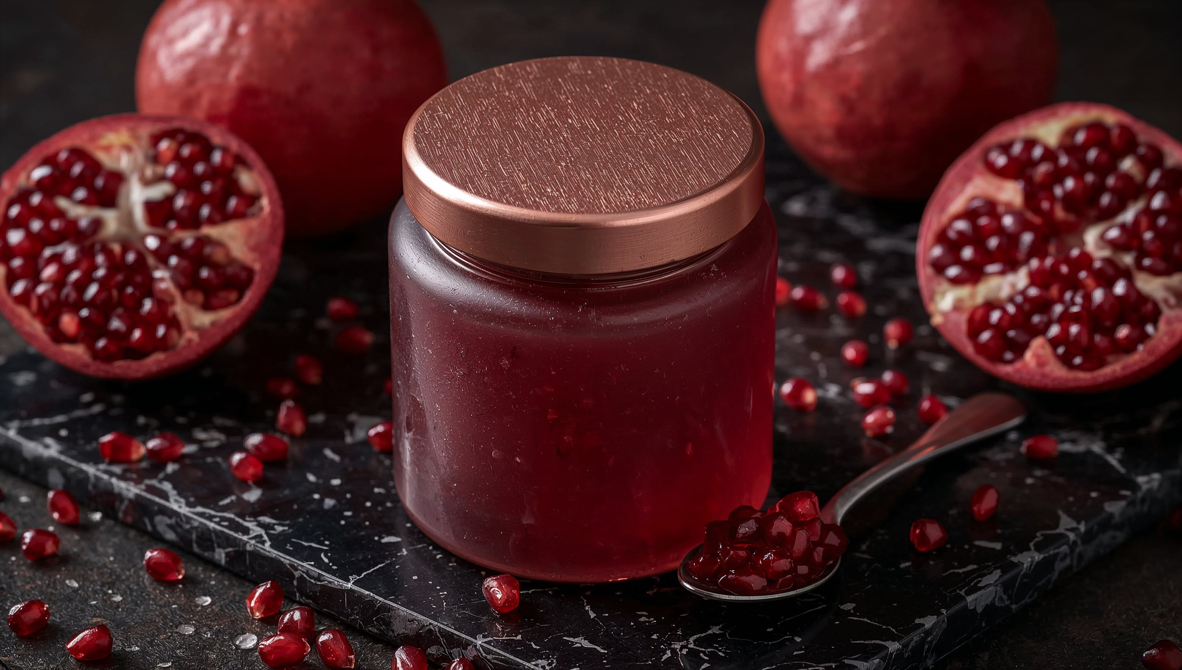 Pomegranate Jam with Pink Peppercorns