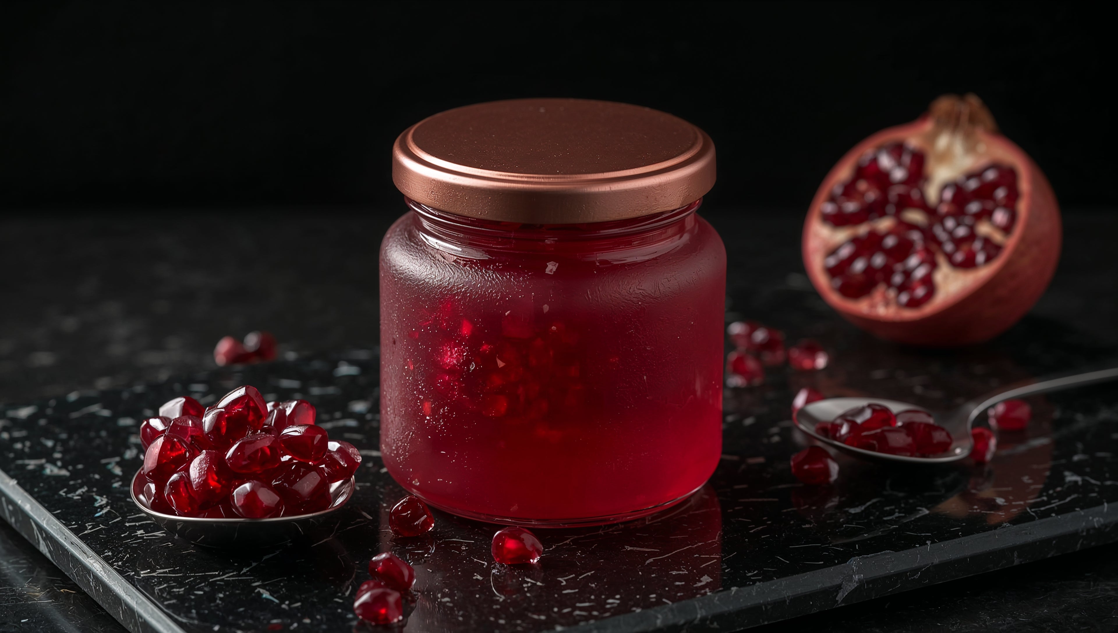 Pomegranate Jam with Pink Peppercorns