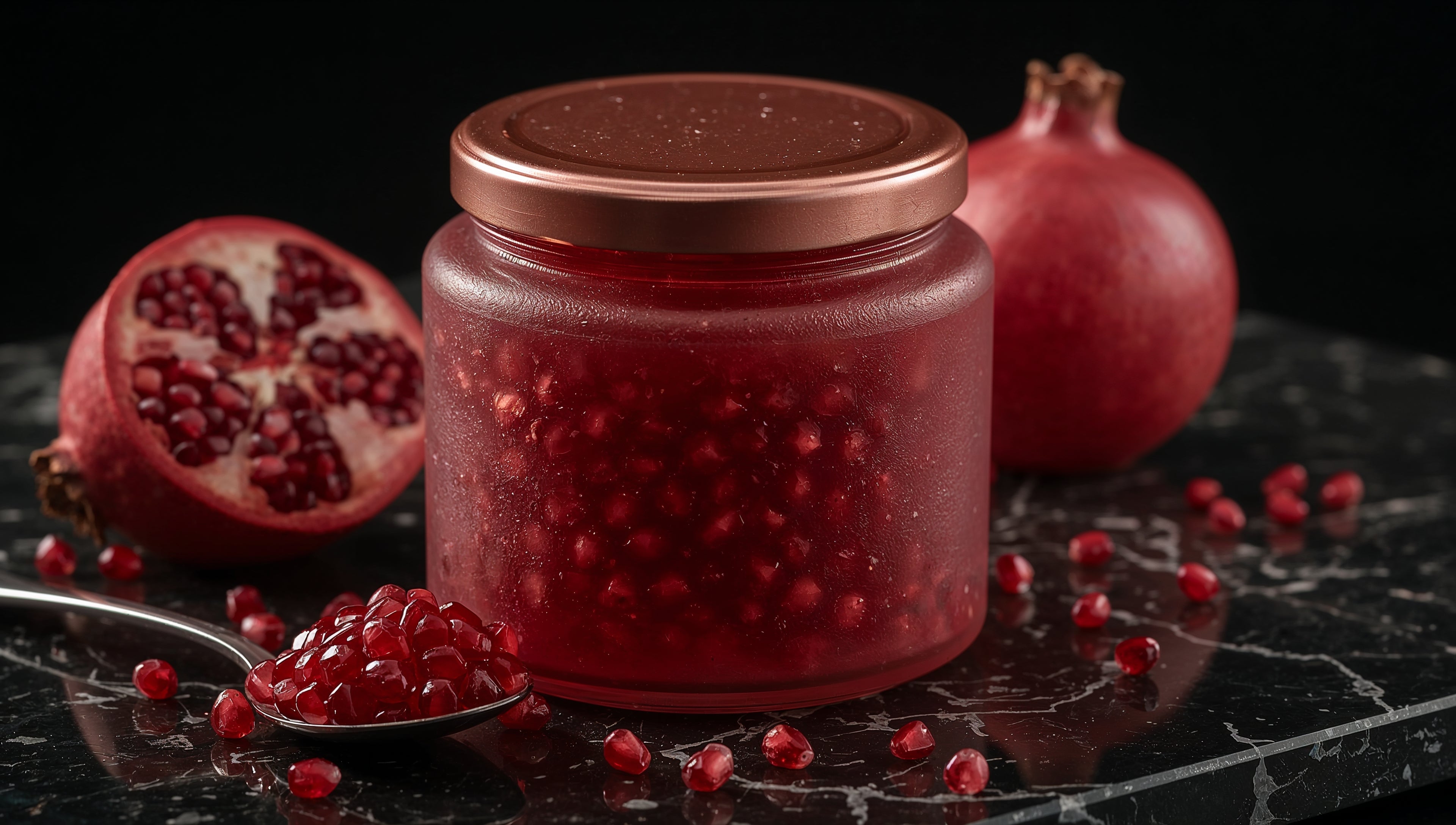 Pomegranate Jam with Pink Peppercorns