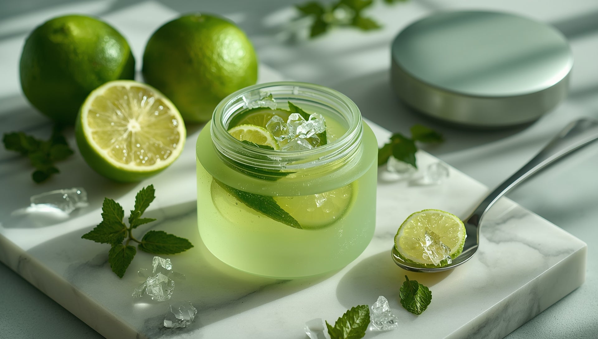 Refreshing Lime & Crystallized Mint Jelly