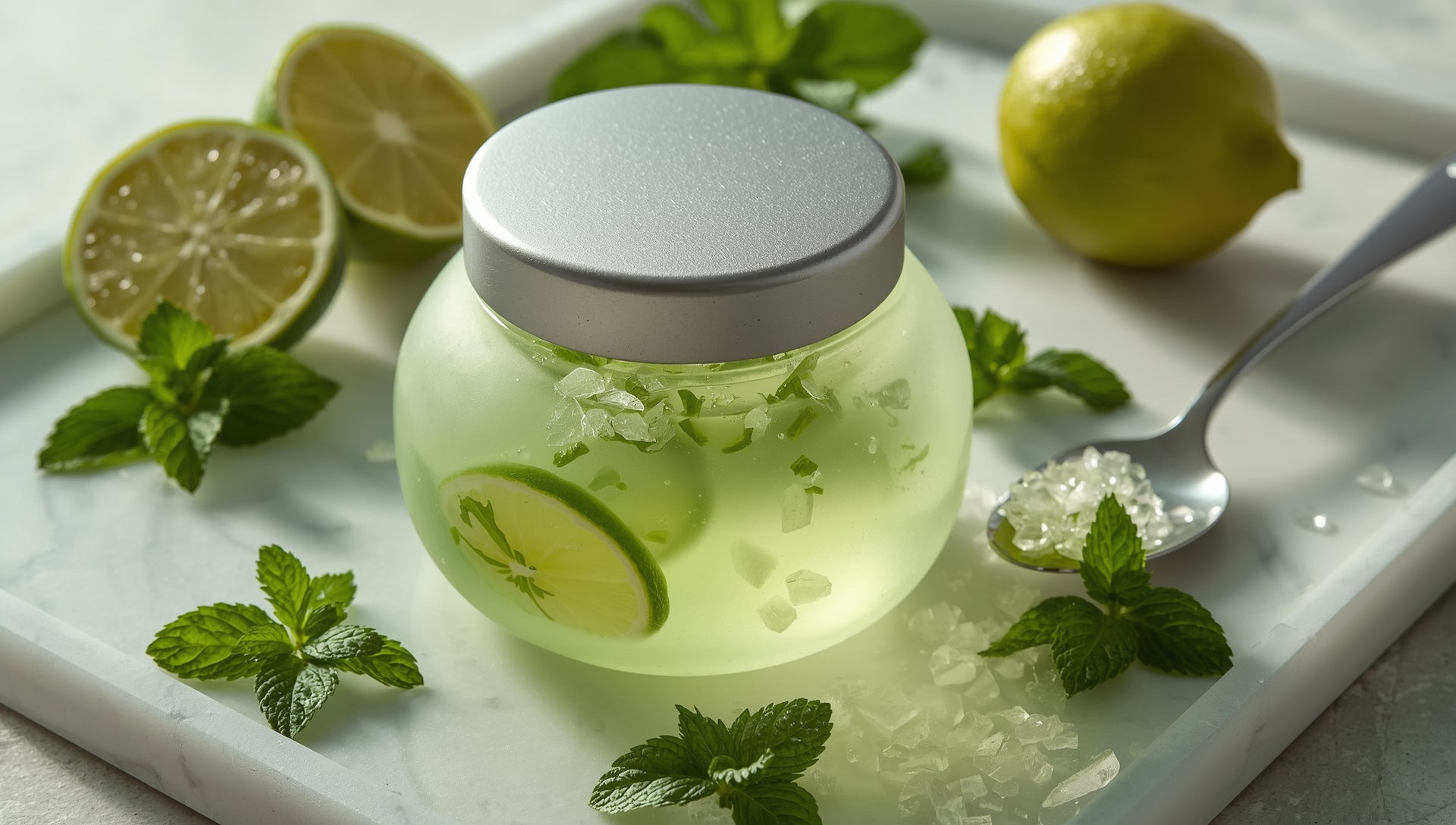 Refreshing Lime & Crystallized Mint Jelly