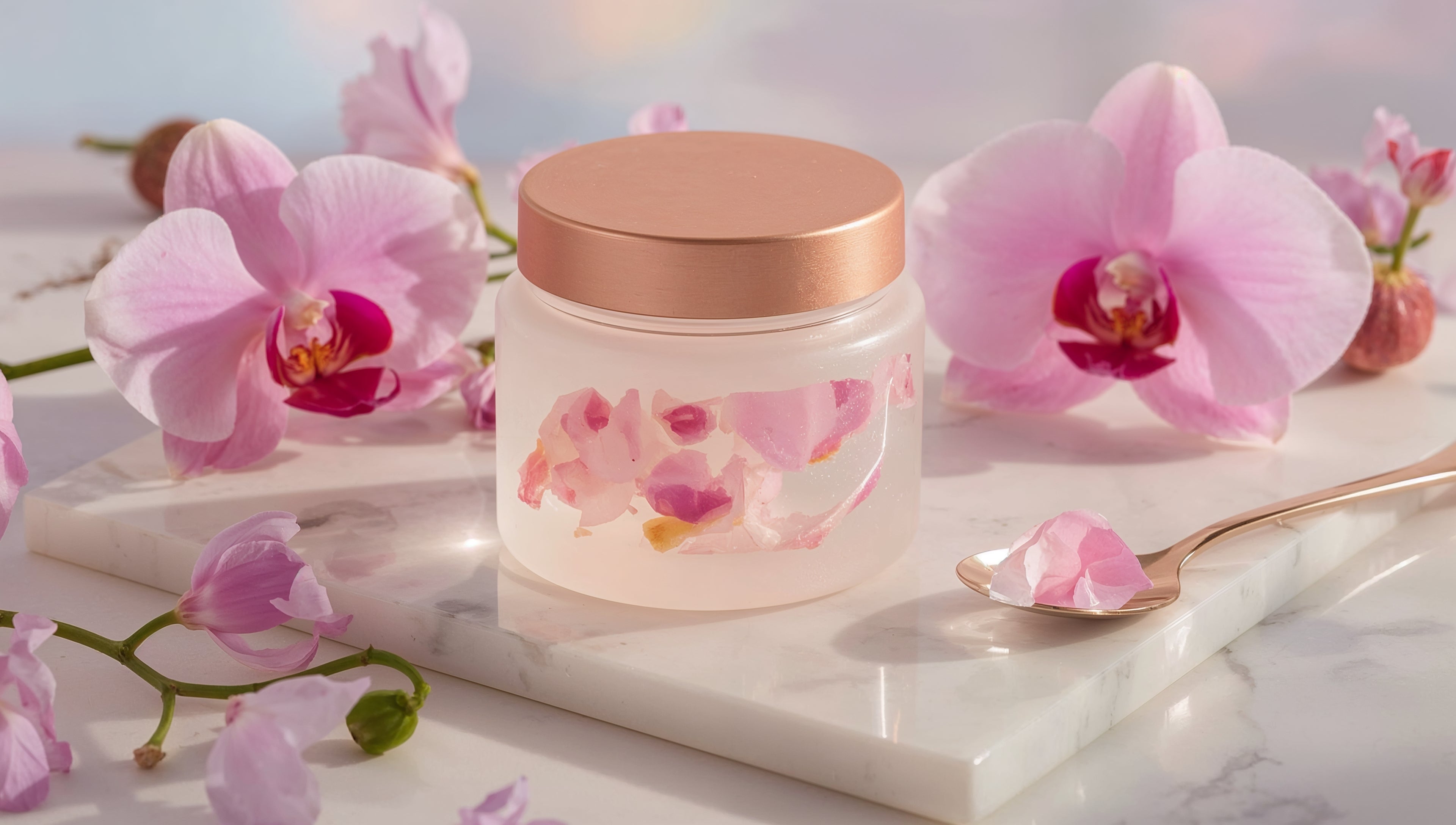 Rose Petal & Crystallized Lychee Confit