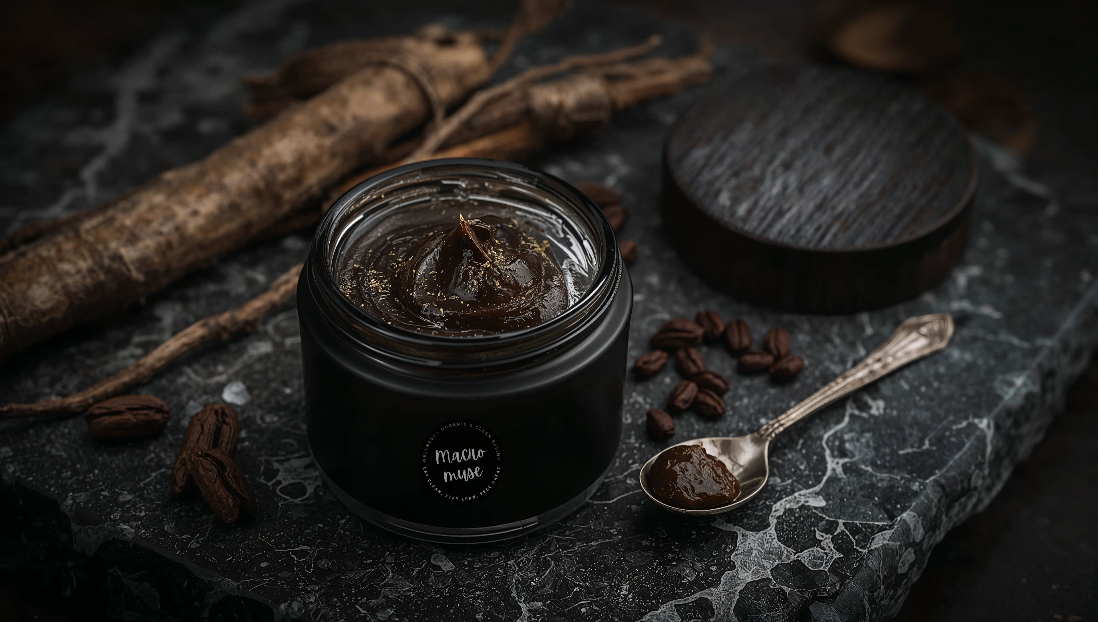 Black Maca Root Paste & Grated Tonka Beans