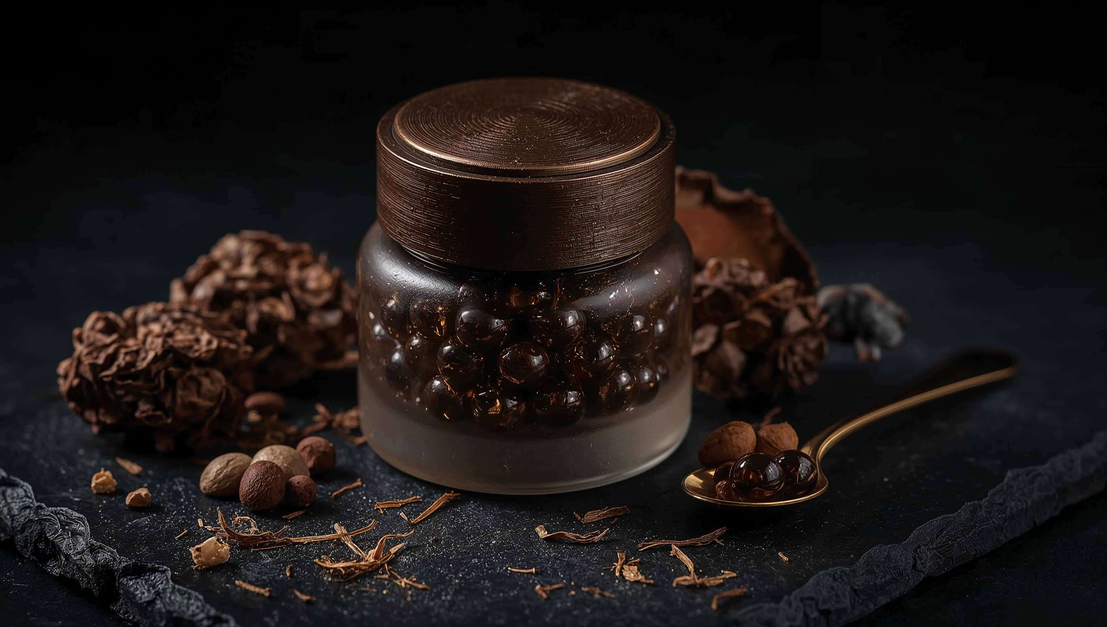 Black Truffle & Argan Oil Gastronomic Pearls