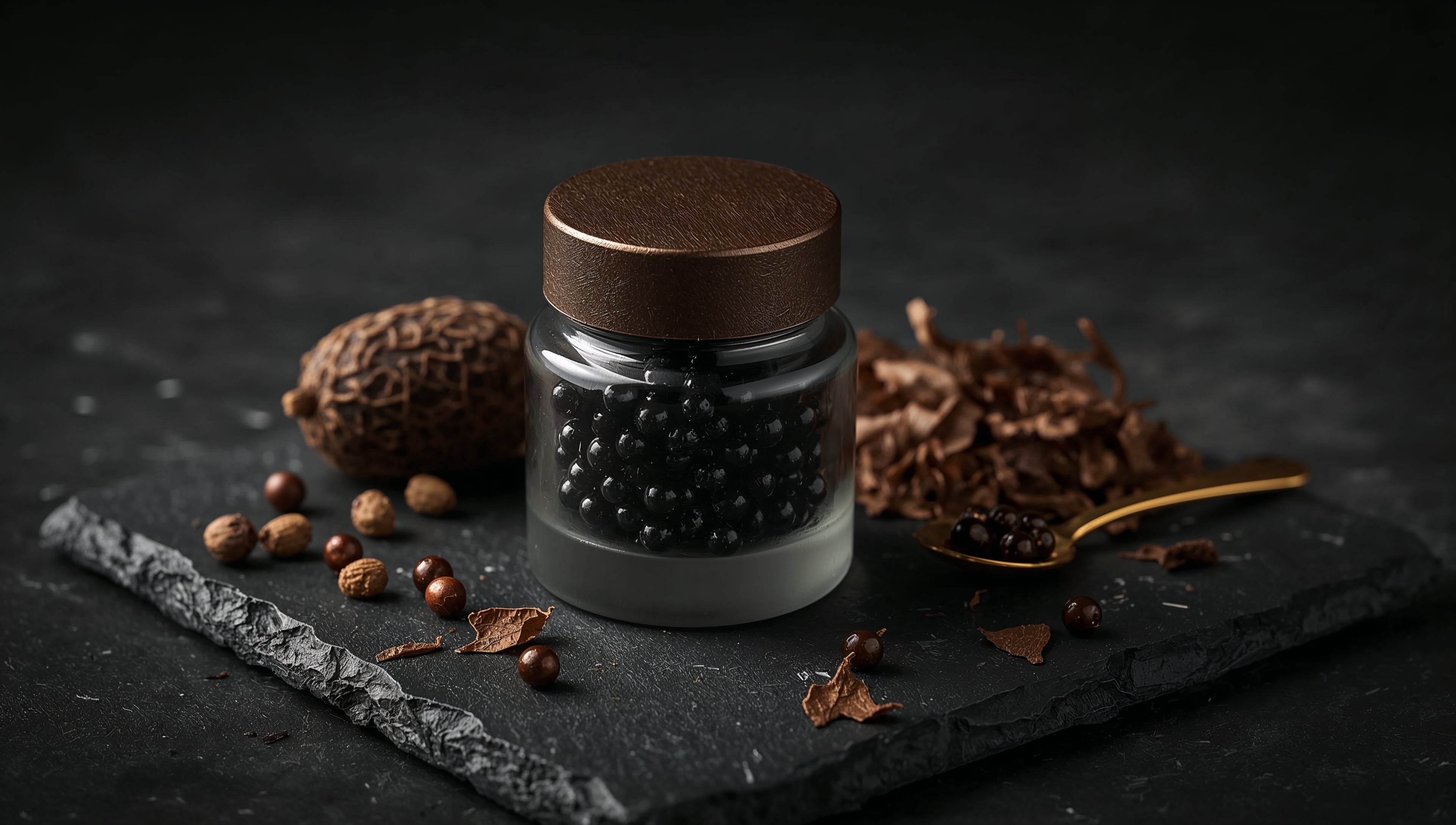 Black Truffle & Argan Oil Gastronomic Pearls