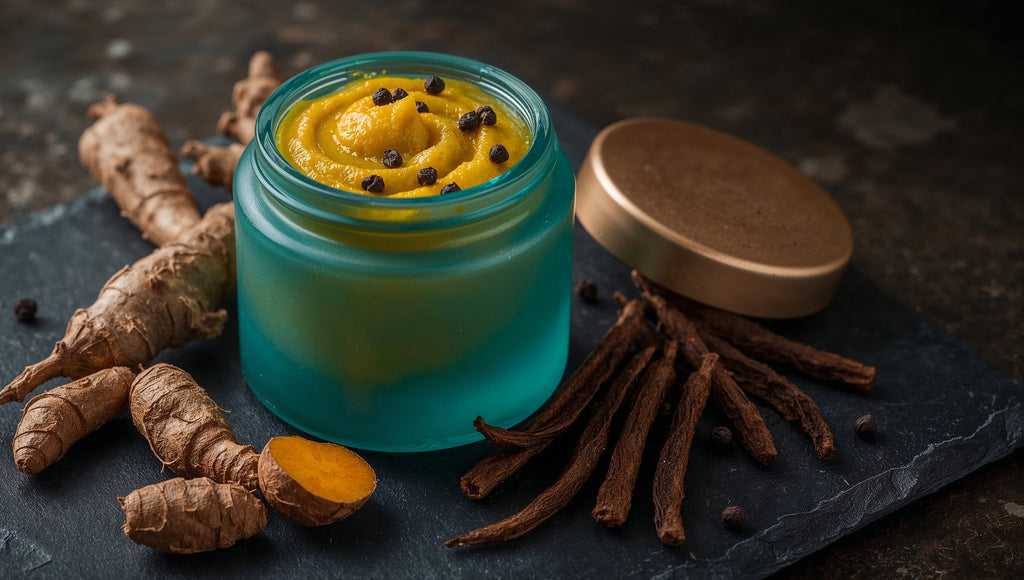 Blue Turmeric Condiment from Laos & Java Long Pepper