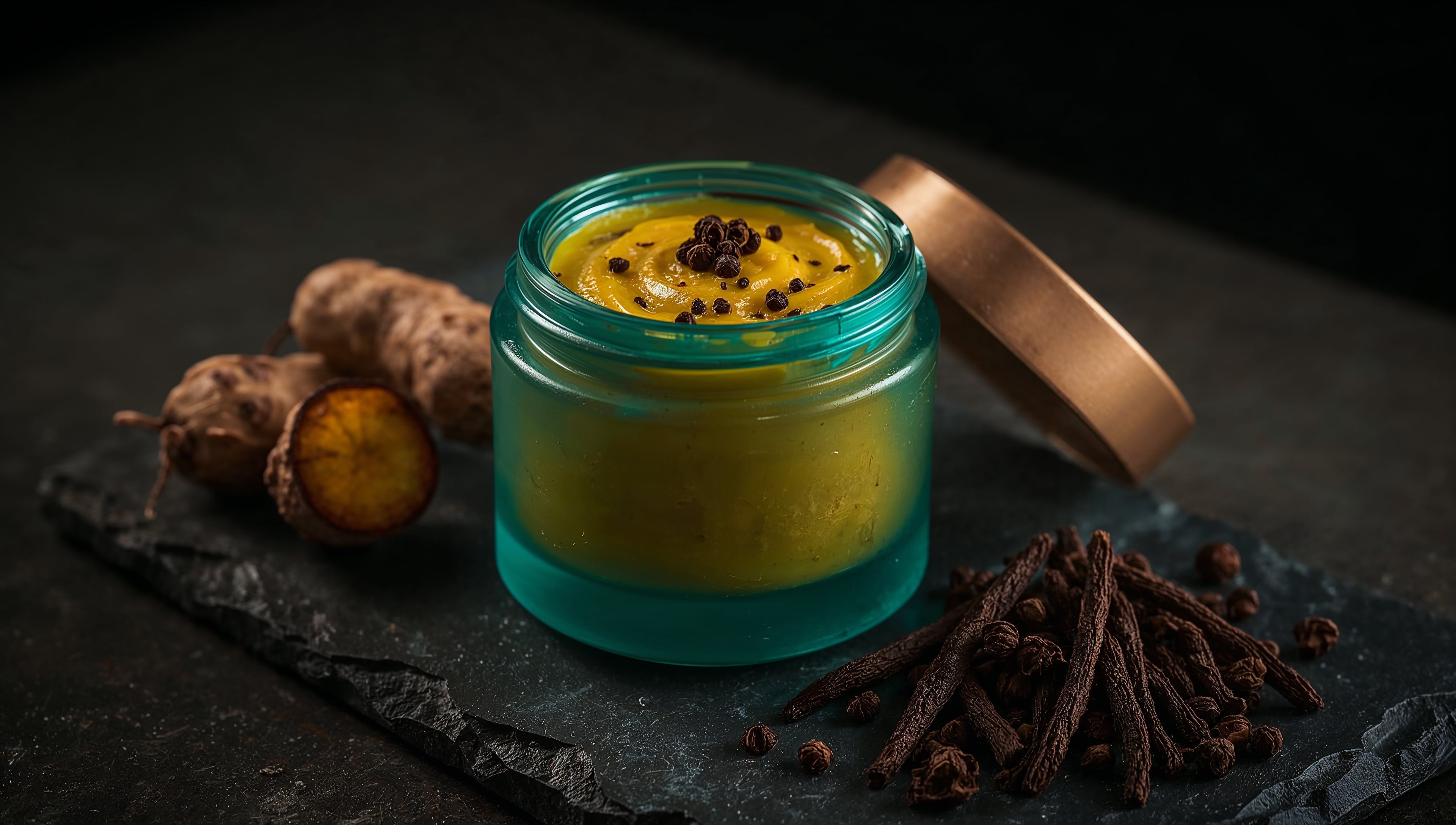 Blue Turmeric Condiment from Laos & Java Long Pepper