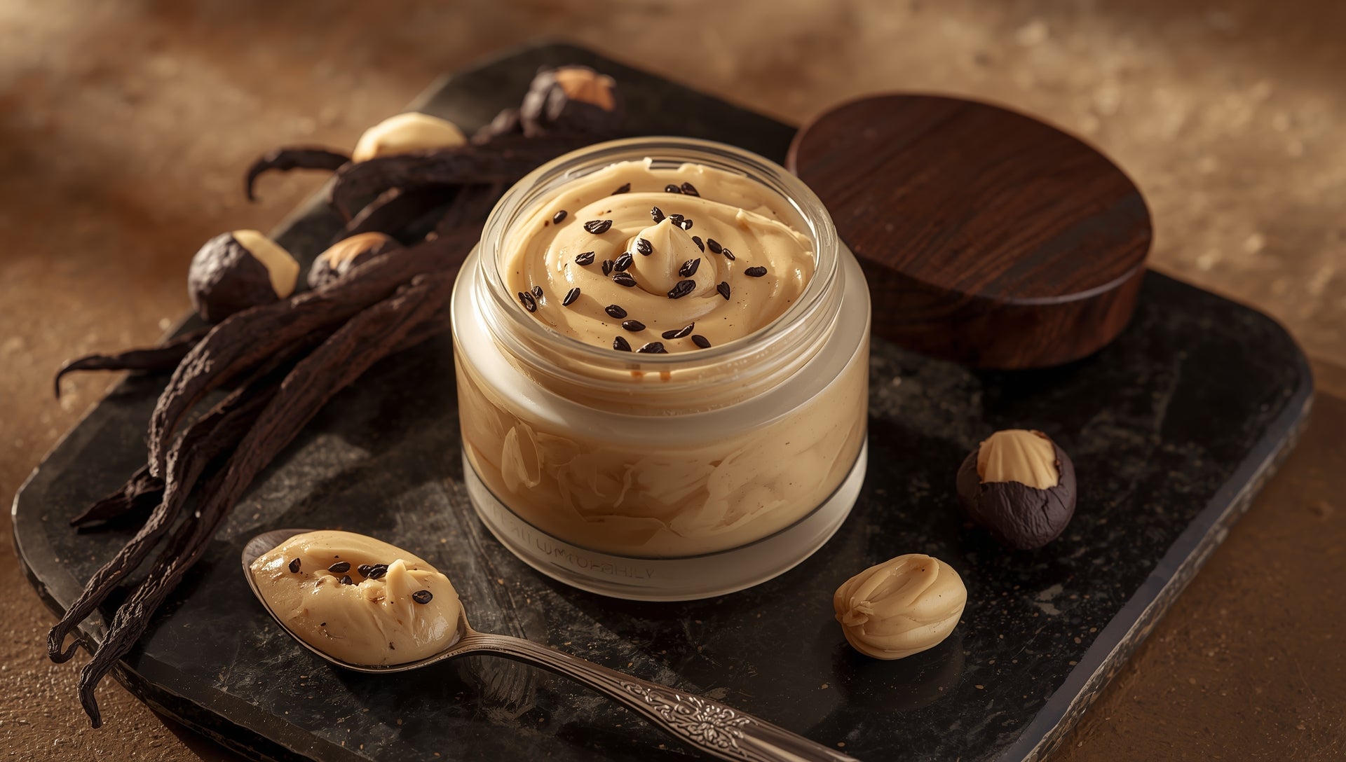 Fermented Tiger Nut Cream with Black Vanilla