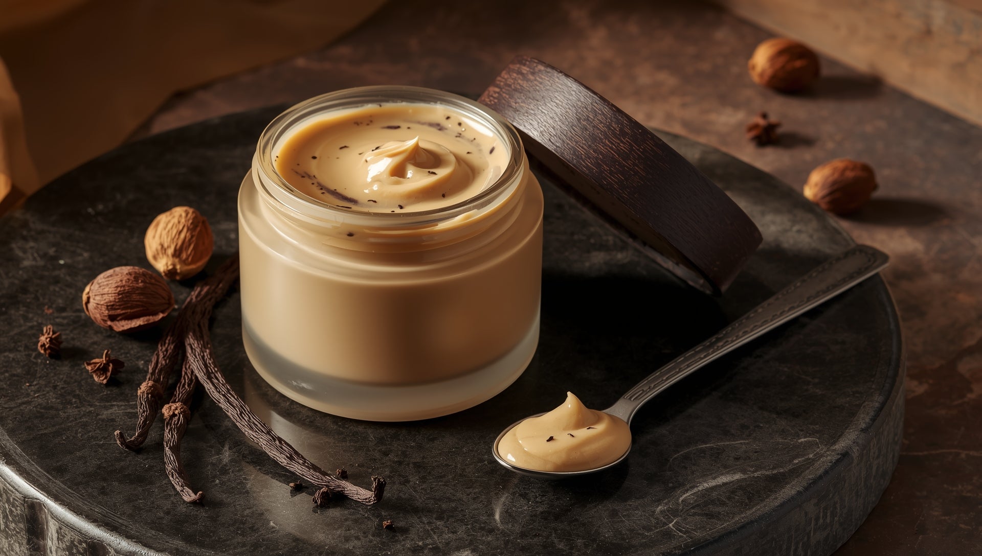 Fermented Tiger Nut Cream with Black Vanilla