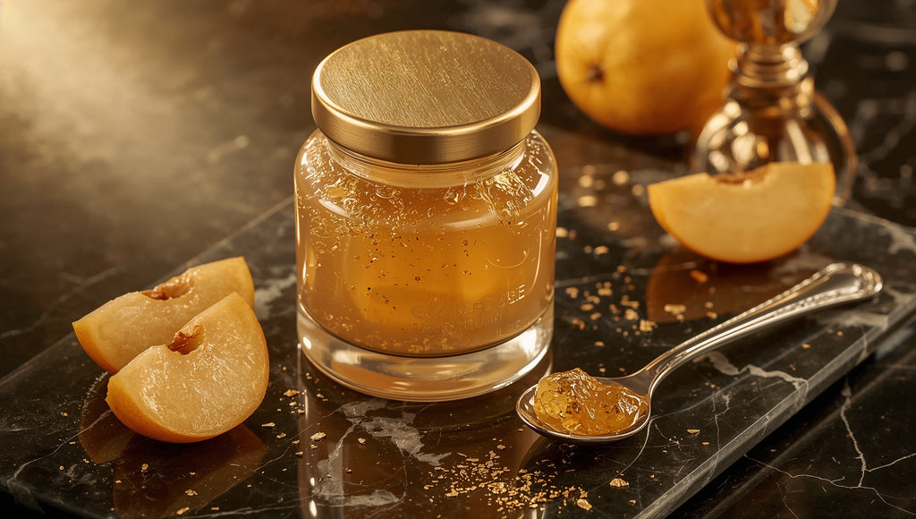 Golden Quince Jam with Edible 24k Gold